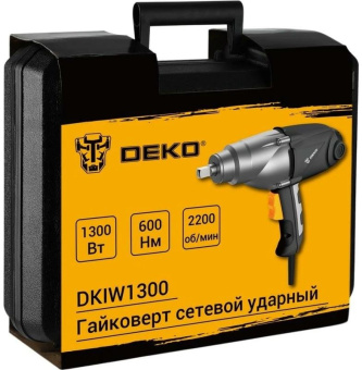 Винтоверт Deko DKIW1300 патрон:квад.1/2" (063-3003) от магазина РЭССИ