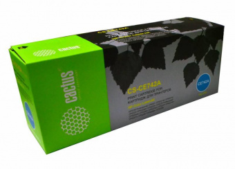 Картридж лазерный Cactus CS-CE742A CE742A желтый (7300стр.) для HP LJ CP5220/CP5221/CP5223/CP5225 от магазина РЭССИ