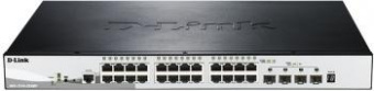 Коммутатор D-Link DGS-1510-28XMP/A1A 24G 4SFP+ 24PoE+ 370W управляемый от магазина РЭССИ