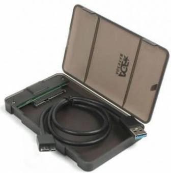 Внешний корпус для HDD/SSD AgeStar 31UBCP3 SATA USB3.1 пластик черный 2.5" от магазина РЭССИ