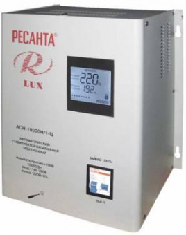 Стабилизатор напряжения Ресанта АСН-10000Н/1-Ц однофазный серый (63/6/18) от магазина РЭССИ