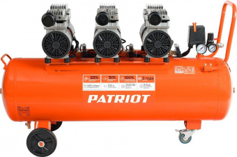Компрессор поршневой Patriot WO 100-440 безмасляный 440л/мин 100л 2500Вт оранжевый/черный от магазина РЭССИ