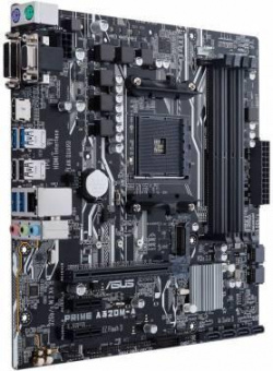 Материнская плата Asus PRIME A320M-A Soc-AM4 AMD A320 4xDDR4 mATX AC`97 8ch(7.1) GbLAN RAID+VGA+DVI+HDMI от магазина РЭССИ