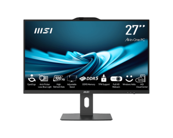 Моноблок MSI Pro AP272P 14M-623RU 27" Full HD i5 14400 (2.5) 16Gb SSD512Gb UHDG 730 Windows 11 Professional GbitEth WiFi BT 120W клавиатура мышь Cam черный 1920x1080 от магазина РЭССИ