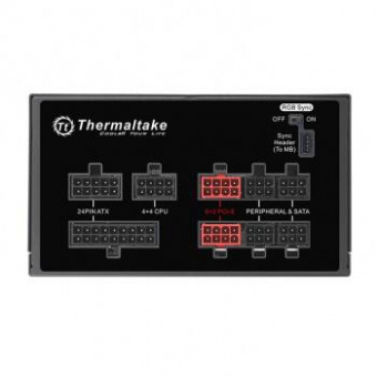 Блок питания Thermaltake ATX 650W Toughpower Grand RGB Sync 80+ gold (24+4+4pin) APFC 140mm fan color LED 9xSATA Cab Manag RTL от магазина РЭССИ