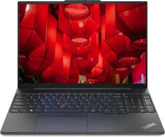 Ноутбук Lenovo ThinkPad E16 G1 Core i7 13700H 32Gb SSD1Tb Intel Iris Xe graphics 16" IPS WUXGA (1920x1200) Windows 11 Professional 64 black WiFi BT Cam (21JNS0F400) от магазина РЭССИ
