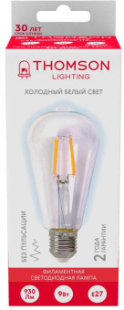 Лампа филам. Thomson Filament TH-B2342 9Вт цок.:E27 эдисон 220B 6500K св.свеч.бел.хол. ST64 (упак.:1шт) от магазина РЭССИ