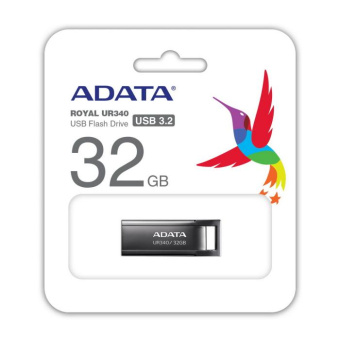 Флеш Диск A-Data 32Gb UR340 AROY-UR340-32GBK USB3.2 черный от магазина РЭССИ