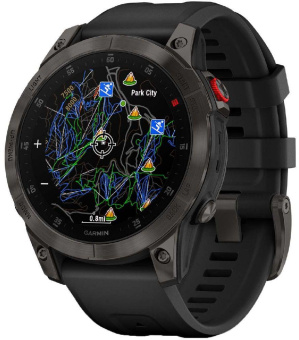 Смарт-часы Garmin Epix Gen 2 Sapphire 33.02мм 1.3" AMOLED корп.черный рем.черный (010-02582-11) от магазина РЭССИ
