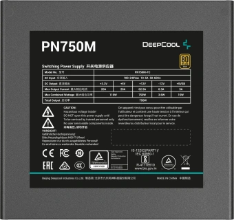Блок питания Deepcool ATX 750W PN750M Gen.5 80+ gold (20+4pin) APFC 120mm fan 8xSATA RTL от магазина РЭССИ