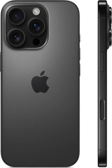 Смартфон Apple A3294 iPhone 16 Pro 128Gb черный титан моноблок 3G 4G 2Sim 6.3" 1206x2622 iOS 18 48Mpix 802.11 a/b/g/n/ac/ax/be NFC GPS Protect от магазина РЭССИ