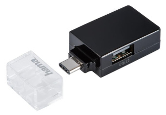 Разветвитель USB-C Hama Pocket 3порт. черный (00135752) от магазина РЭССИ