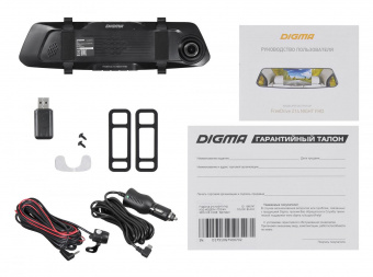 Видеорегистратор Digma FreeDrive 214 NIGHT FHD черный 2Mpix 1080x1920 1080p 170гр. GP6247 от магазина РЭССИ