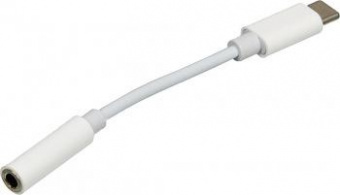 Переходник Jack 3.5 (f)-USB Type-C (m) 0.05м белый от магазина РЭССИ