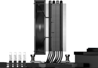 Устройство охлаждения(кулер) PcCooler RT400 BK Soc-AM5/AM4/1200/1700/1851 черный 4-pin 32dB Al+Cu 230W Ret (RT400-BKNWXX-GL) от магазина РЭССИ