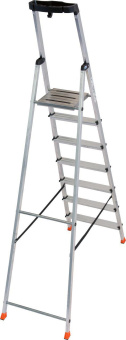 Свободностоящая стремянка Krause MONTO SAFETY 2К заглушки 7 ступеней 128973 от магазина РЭССИ