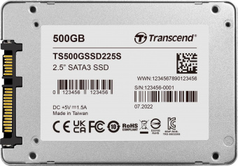 Накопитель SSD Transcend SATA III 500Gb TS500GSSD225S 225S 2.5" 0.3 DWPD от магазина РЭССИ