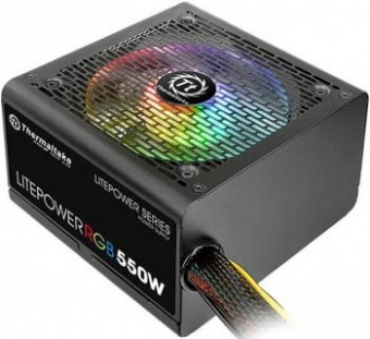 Блок питания Thermaltake ATX 550W Litepower RGB 550 (24+4+4pin) APFC 120mm fan color LED 5xSATA RTL от магазина РЭССИ