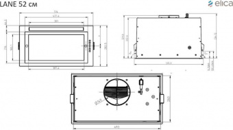 Вытяжка встраиваемая Elica LANE IX/A/52 нержавеющая сталь управление: кнопочное (1 мотор) от магазина РЭССИ