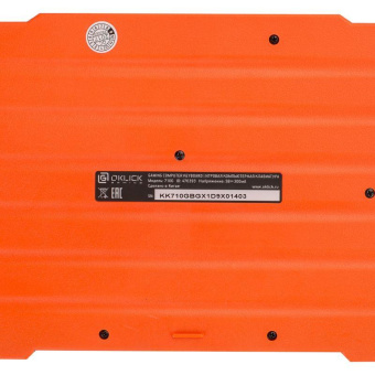 Клавиатура Оклик 710G BLACK DEATH черный/серый USB Multimedia for gamer LED от магазина РЭССИ