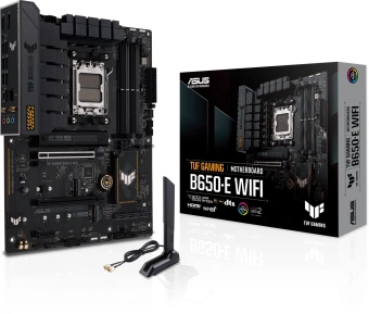 Материнская плата Asus TUF GAMING B650-E WIFI SocketAM5 AMD B650 4xDDR5 ATX AC`97 8ch(7.1) 2.5Gg RAID+HDMI+DP от магазина РЭССИ