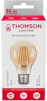 Лампа филам. Thomson Filament TH-B2110 7Вт цок.:E27 груша 220B 2400K св.свеч.бел.теп. A60 (упак.:1шт) от магазина РЭССИ