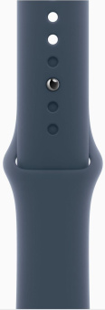 Смарт-часы Apple Watch Series 9 A2978 41мм OLED корп.серебристый Sport Band рем.синий разм.брасл.:130-180мм (MR903LL/A) от магазина РЭССИ