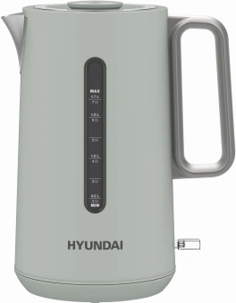 Чайник электрический Hyundai HYK-S9999 1.7л. 2200Вт светло-зеленый/серебристый корпус: металл от магазина РЭССИ