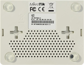 Роутер MikroTik hEX lite (RB750R2) 10/100BASE-TX белый от магазина РЭССИ