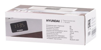 Радиобудильник Hyundai H-RCL360 белый LCD подсв:белая часы:цифровые FM от магазина РЭССИ