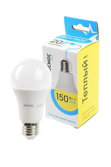 Лампа светодиодная КОСМОС BASIC LED20wA60E2730 20Вт Е27 3000K BL1 от магазина РЭССИ