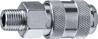 Переходник для пневмоинструмента Зубр 64911-1/4 серый от магазина РЭССИ