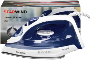 Утюг Starwind SIR2044 1800Вт темно-синий/белый от магазина РЭССИ