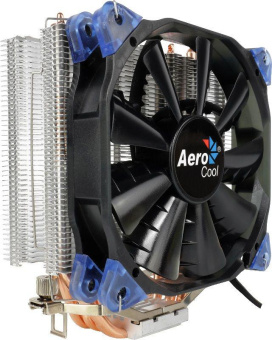 Устройство охлаждения(кулер) Aerocool Verkho 4 Soc-AM5/AM4/1151/1200/2066/2011/1700 черный 4-pin 15-27dB Al+Cu 140W 678gr Ret (VERKHO 4 PWM) от магазина РЭССИ