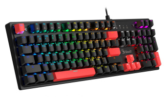 Клавиатура A4Tech Bloody S510N механическая черный USB for gamer LED (S510N (FIRE BLACK)) от магазина РЭССИ