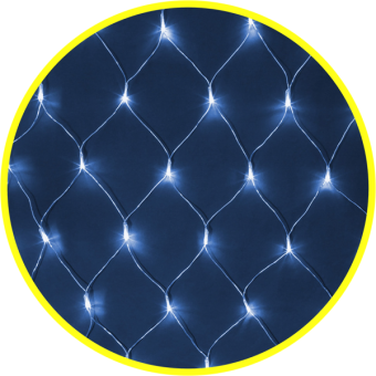 Гирлянда светодиодная новогодняя NGF-N01-240B-12-2x1.5 м-230-TR-IP44 от магазина РЭССИ