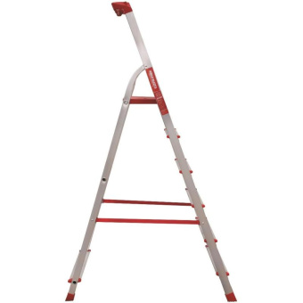 Профессиональная стремянка Новая Высота NV3115 1x6 ступеней 80 мм органайзер Max нагр. 225 кг 2К башмак 3115106 от магазина РЭССИ