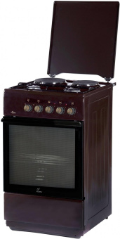 Плита Комбинированная Flama L FK 2212 B коричневый (металлическая крышка) реш.сталь от магазина РЭССИ