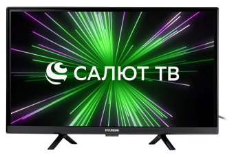 Телевизор LED Hyundai 24" H-LED24BS5001 Салют ТВ черный HD 60Hz DVB-T DVB-T2 DVB-C DVB-S DVB-S2 USB WiFi Smart TV от магазина РЭССИ