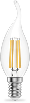 Лампа филам. Gauss Filament 10Вт цок.:E14 свеча св.свеч.бел.теп. (упак.:10шт) (42110) от магазина РЭССИ