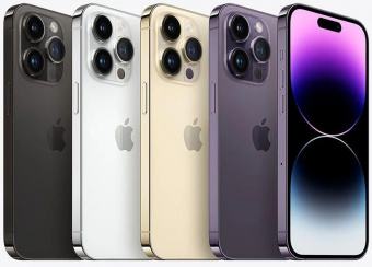 Смартфон Apple A2892 iPhone 14 Pro 128Gb 6Gb темно-фиолетовый моноблок 3G 4G 2Sim 6.1" 1179x2556 iOS 16 48Mpix 802.11 a/b/g/n/ac/ax NFC GPS GSM900/1800 GSM1900 TouchSc Protect от магазина РЭССИ