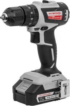Дрель-шуруповерт Интерскол ДАУ-10/18В аккум. патрон:быстрозажимной (кейс в комплекте) (769.2.2.45) от магазина РЭССИ