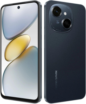 Смартфон Tecno Spark Go 1 64Gb 4Gb черный моноблок 3G 4G 2Sim 6.67" 720x1600 Android 14 13Mpix 802.11 a/b/g/n/ac GPS GSM900/1800 TouchSc Protect microSD max1024Gb от магазина РЭССИ