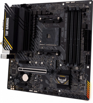 Материнская плата Asus TUF GAMING A520M-PLUS WIFI Soc-AM4 AMD A520 4xDDR4 mATX AC`97 8ch(7.1) 2xGgE RAID+VGA+HDMI+DP от магазина РЭССИ