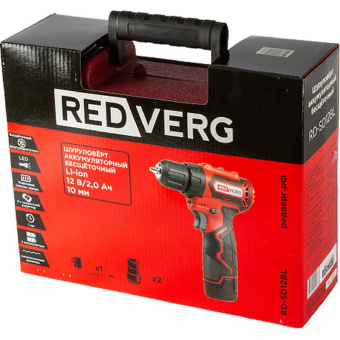 Шуруповерт аккумуляторный бесщеточный REDVERG RD-SD12BL 6679855 от магазина РЭССИ