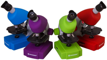 Микроскоп Bresser Junior 70124 монокуляр 40-640x на 3 объектива зеленый от магазина РЭССИ