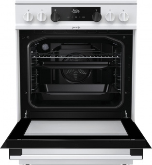 Плита Электрическая Gorenje EC6341WD белый/черный стеклокерамика (без крышки) от магазина РЭССИ