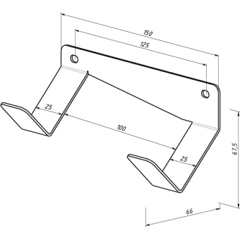 Настенный держатель для шуруповертов EMBODIMENT черный EMB-WODF-S-B от магазина РЭССИ