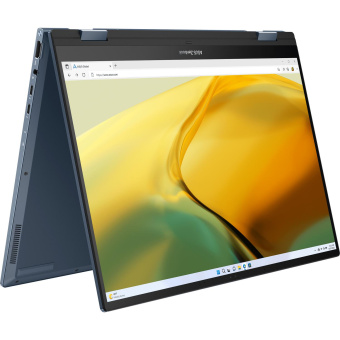 Ноутбук Asus Zenbook 14 Flip OLED UP3404VA-KN026W Core i7 1360P 16Gb SSD1Tb Intel Iris Xe graphics 14" OLED Touch 2.8K (2880x1800) Windows 11 Home blue WiFi BT Cam Bag (90NB10E2-M002A0) от магазина РЭССИ