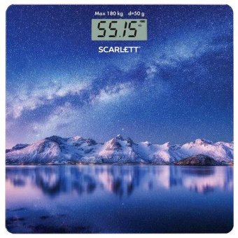 Весы напольные электронные Scarlett SC-BS33E022 макс.180кг синий от магазина РЭССИ